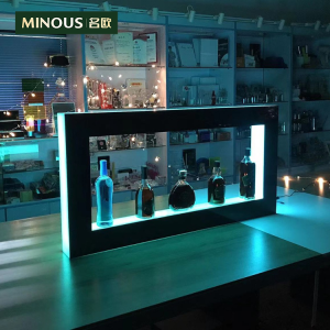 有机玻璃LED方形发光酒架
